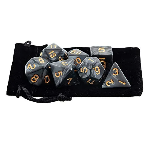 Kit de sete dados de RPG - foto 2