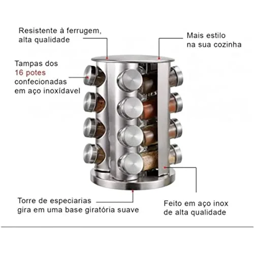 Porta temperos giratório - foto 3