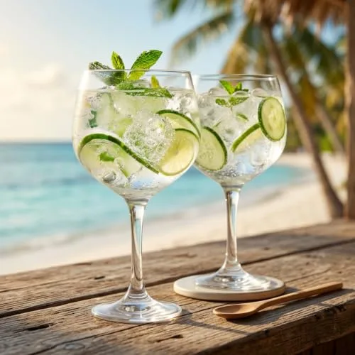 Taças de gin