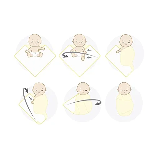 Kit de cueiros swaddle de bambu - foto 6