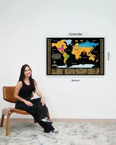Mapa-múndi de raspar - foto 2