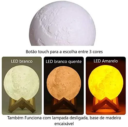 Umidificador com luminária de lua - foto 3