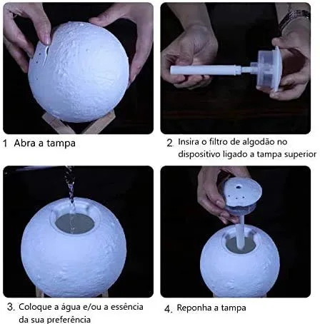 Umidificador com luminária de lua - foto 5