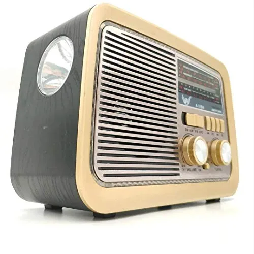 Rádio retrô com Bluetooth
