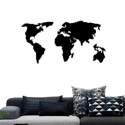 Quadro mapa-múndi para marcar destino