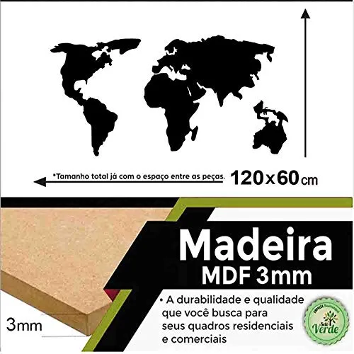 Quadro mapa-múndi para marcar destino - foto 3