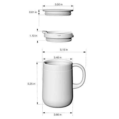 Caneca térmica com tampa - foto 6
