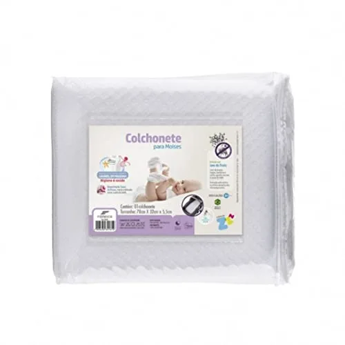 Colchonete branco para moisés