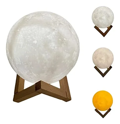Luminária de lua 3D