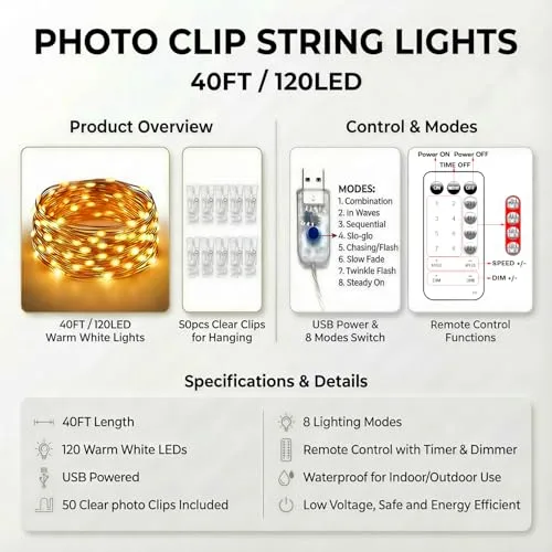 Varal de fotos com clipes - foto 6