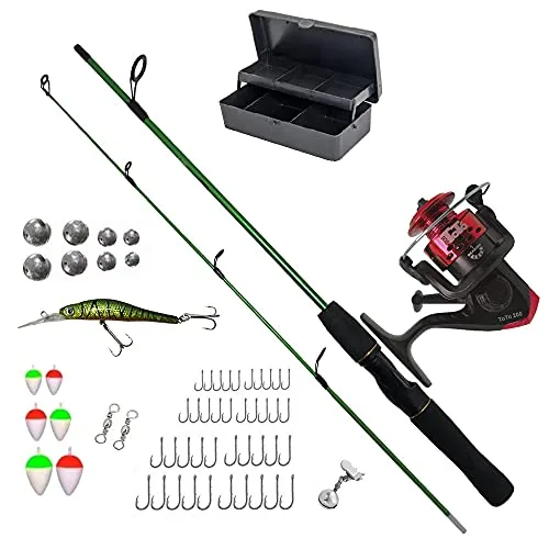 Kit de vara com molinete e estojo