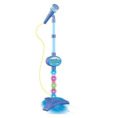 Microfone com pedestal para cantar