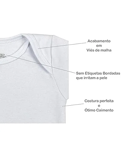 Kit de bodies brancos de manga longa - foto 3
