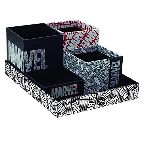 Organizador de mesa da Marvel com cinco peças