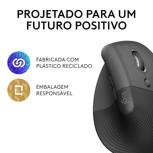 Mouse vertical ergonômico - foto 5