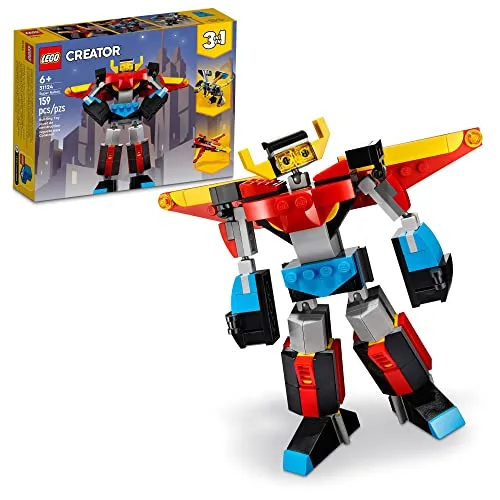 LEGO de robô que vira dragão e jato