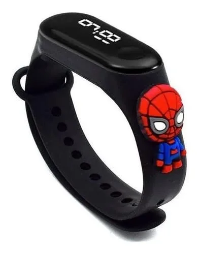 Relógio digital infantil do Homem-Aranha