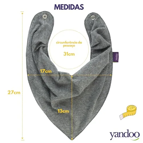 Kit de babadores bandana impermeáveis - foto 2