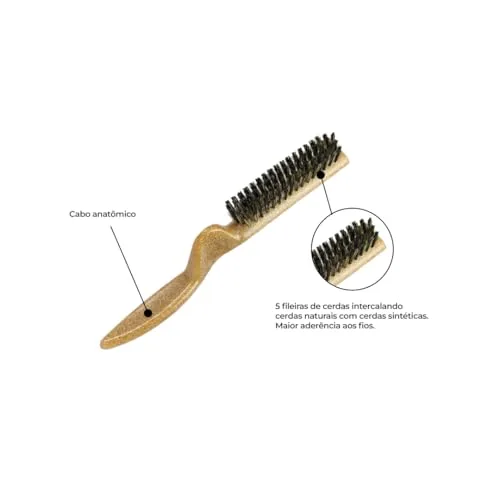 Kit com escova e pente para barba - foto 2