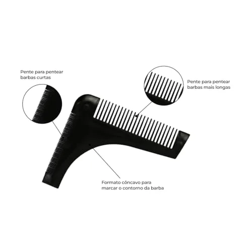 Kit com escova e pente para barba - foto 3