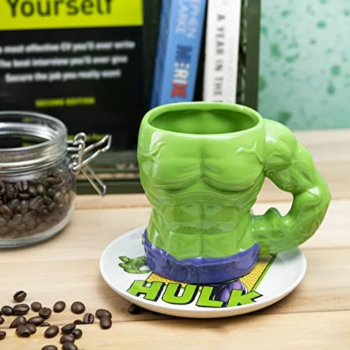 Conjunto de caneca e prato da Marvel em cerâmica - foto 3