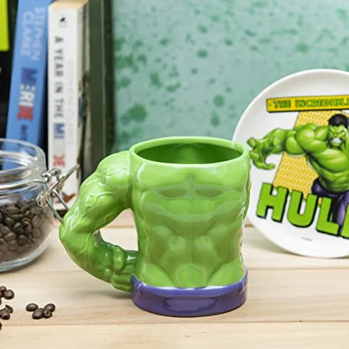 Conjunto de caneca e prato da Marvel em cerâmica - foto 4