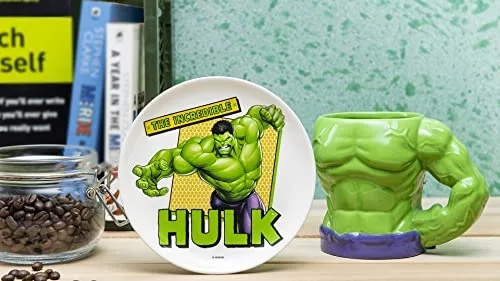 Conjunto de caneca e prato da Marvel em cerâmica - foto 6