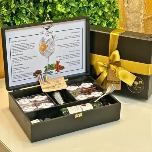 Box de gin com especiarias