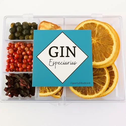 Kit de gin tônica com especiarias