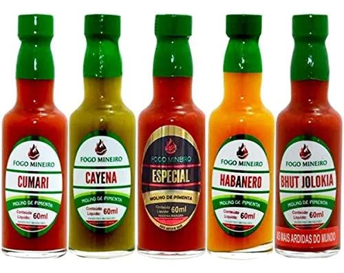 Kit de molhos de pimenta