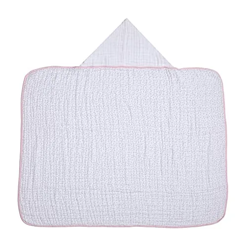 Toalha branca e rosa com capuz - foto 4