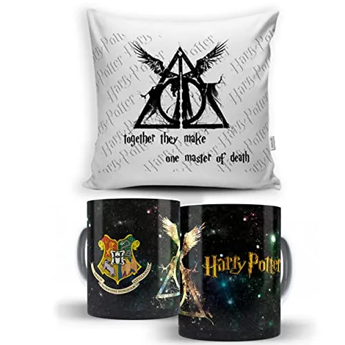 Kit de caneca e almofada temáticos