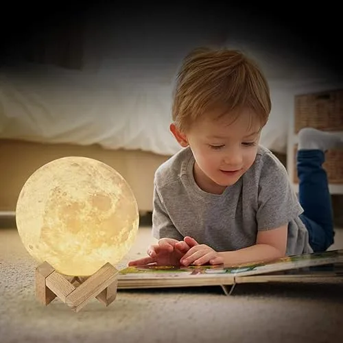 Luminária de lua em relevo - foto 6