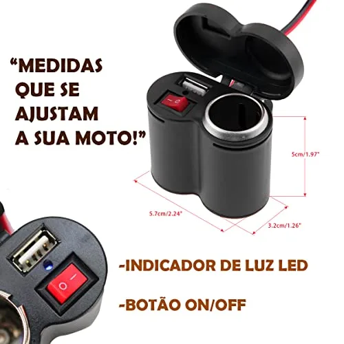 Carregador USB para guidão - foto 4