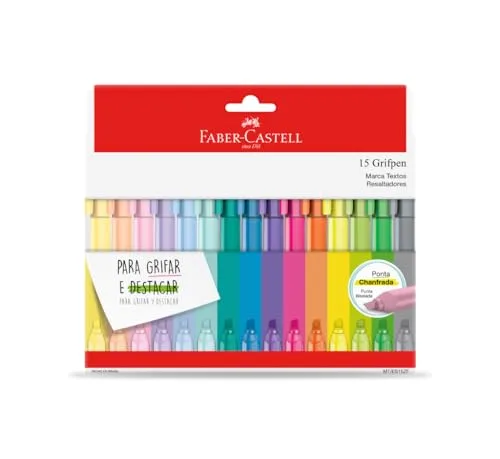 Estojo de marca-textos para estudo