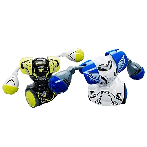 Dois robôs de combate com controle