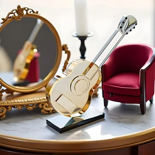 Escultura de guitarra em cristal - foto 2