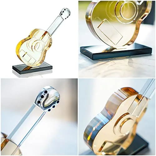 Escultura de guitarra em cristal - foto 3