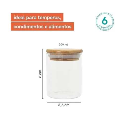 Kit de potes herméticos de vidro - foto 2
