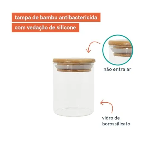 Kit de potes herméticos de vidro - foto 3