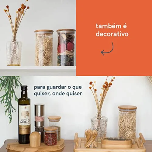 Kit de potes herméticos de vidro - foto 4