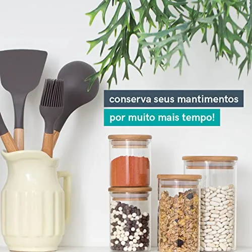Kit de potes herméticos de vidro - foto 5