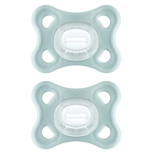 Chupetas de silicone para zero a seis meses