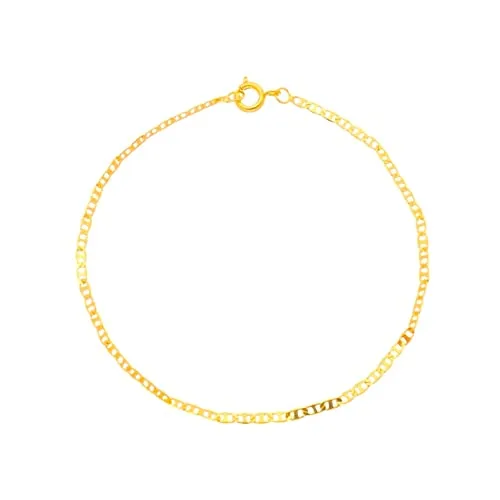 Pulseira de elos banhada a ouro