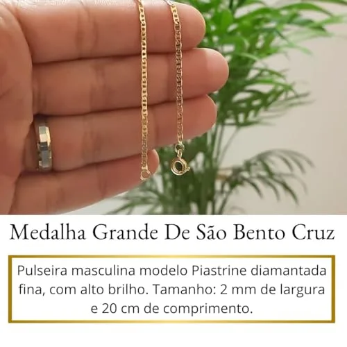 Pulseira de elos banhada a ouro - foto 3