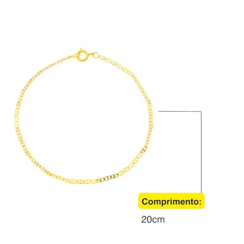 Pulseira de elos banhada a ouro - foto 5