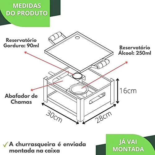 Chapa de mesa a álcool - foto 5