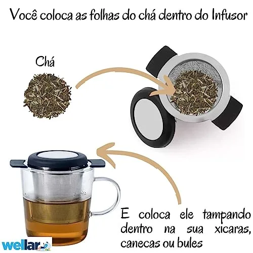 Infusor de chá em inox - foto 4