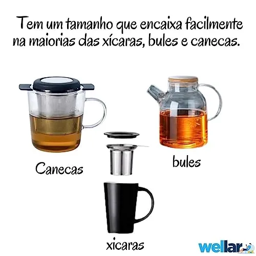 Infusor de chá em inox - foto 5