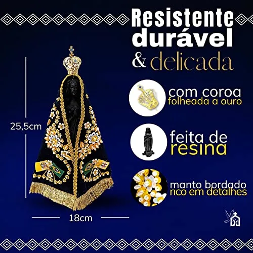 Imagem de Nossa Senhora Aparecida em resina - foto 2